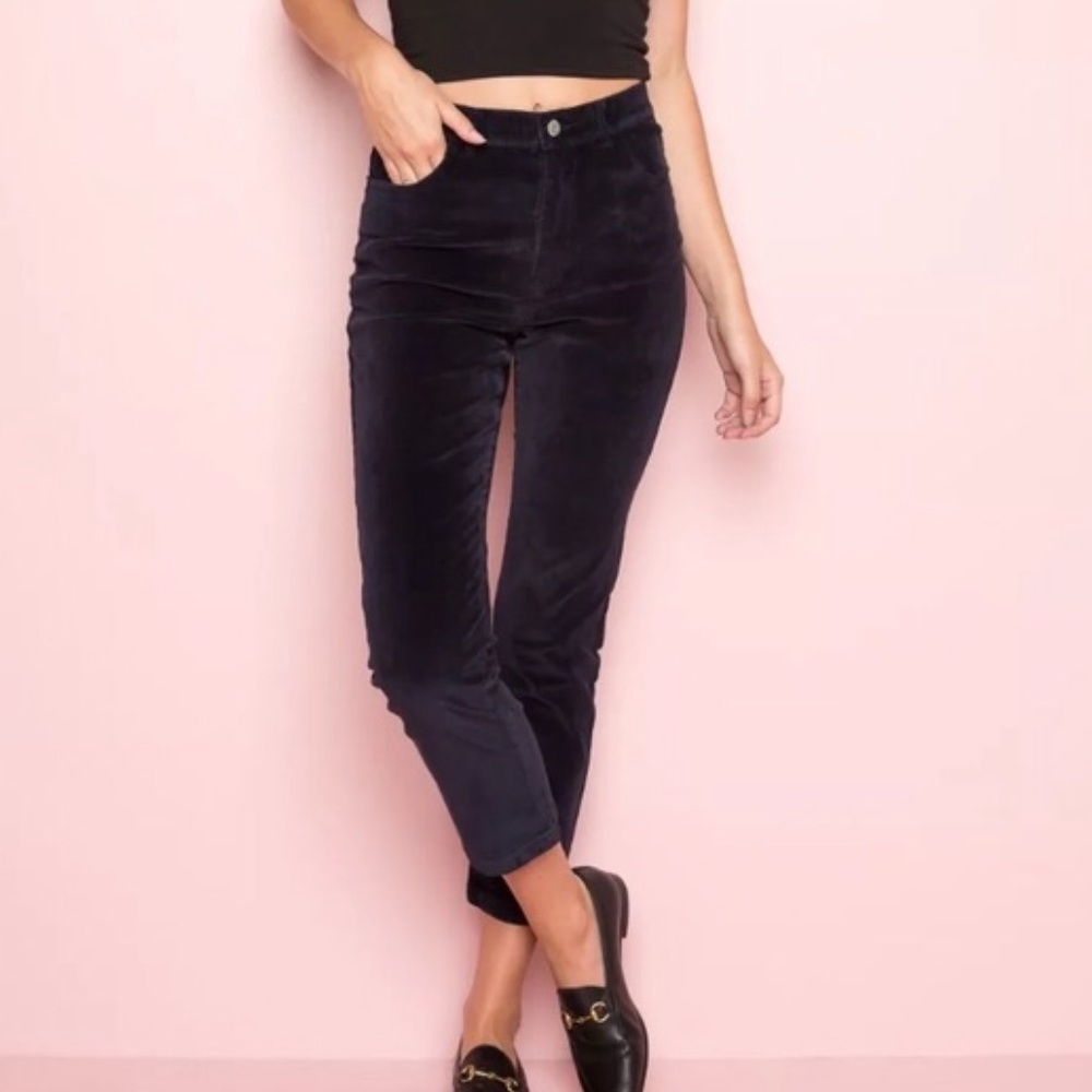 Brandy Melville blue Corduroy Jeans - Picture 1 of 8